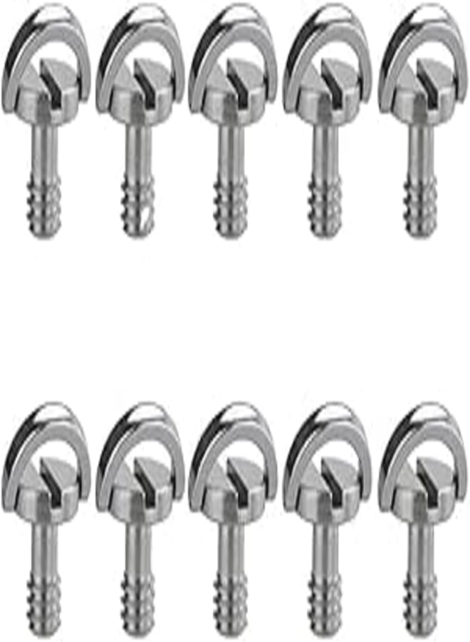 NC Benliu 1/4 Thread D-Ring Camera Fixing Screws for DSLR Camera，Tripod，Monopod D Shaft Quick Release Plate Mounting Screw 20 pcs (1/4 Quick Release Plate Screws)